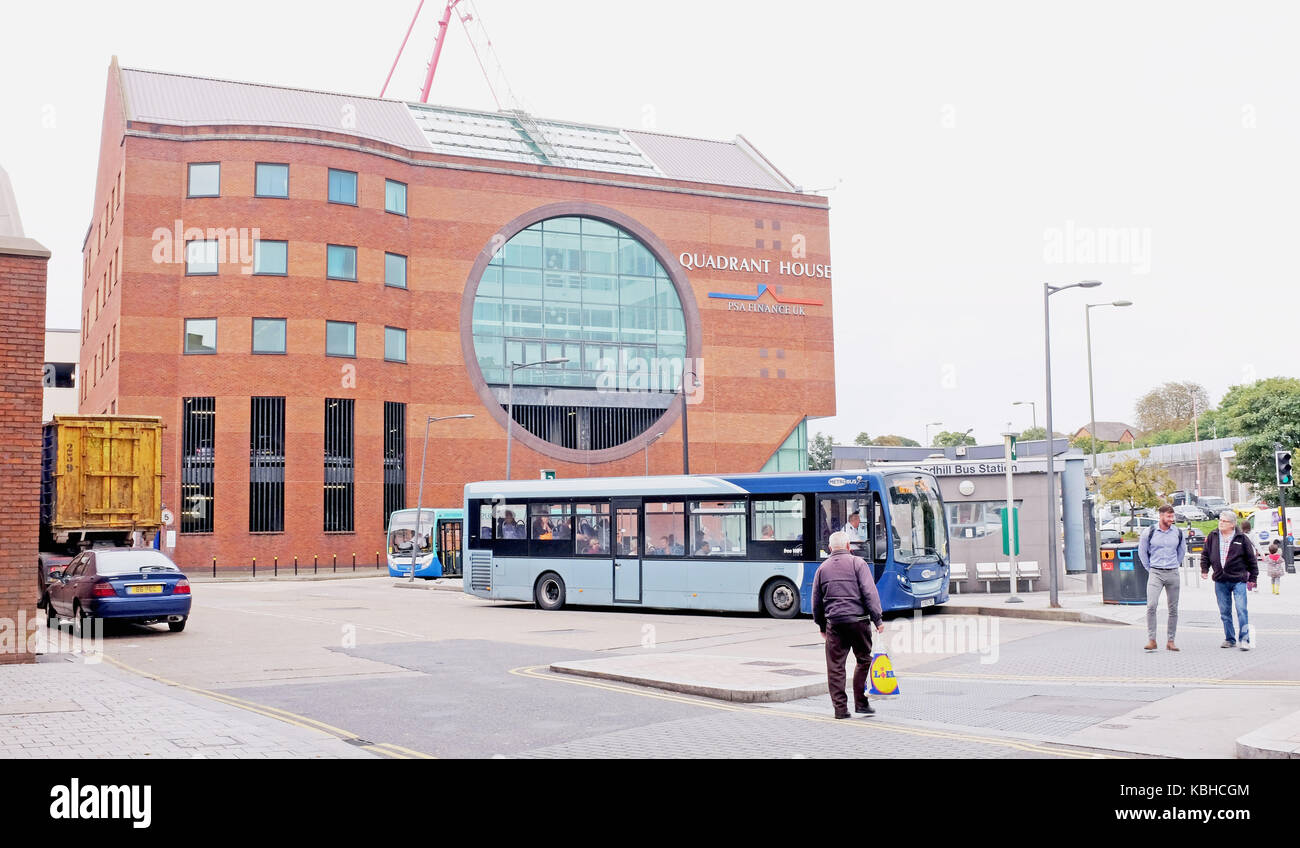 Quadrant House and the bus station at Redhill Surrey UK Stock Photo Alamy