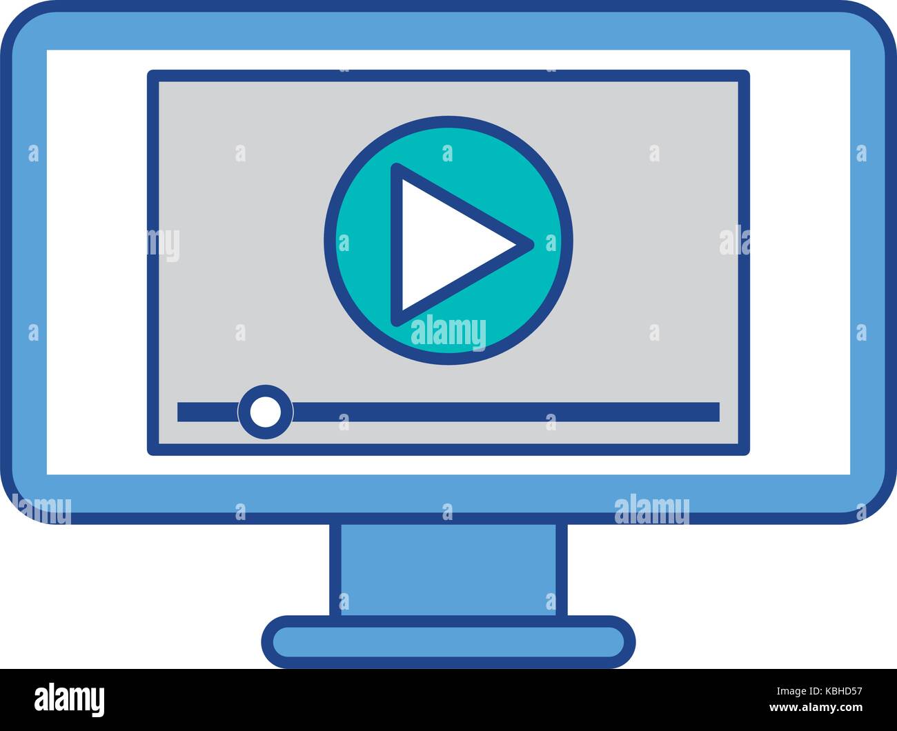 screen video player for web and internet media Stock Vector Image & Art ...