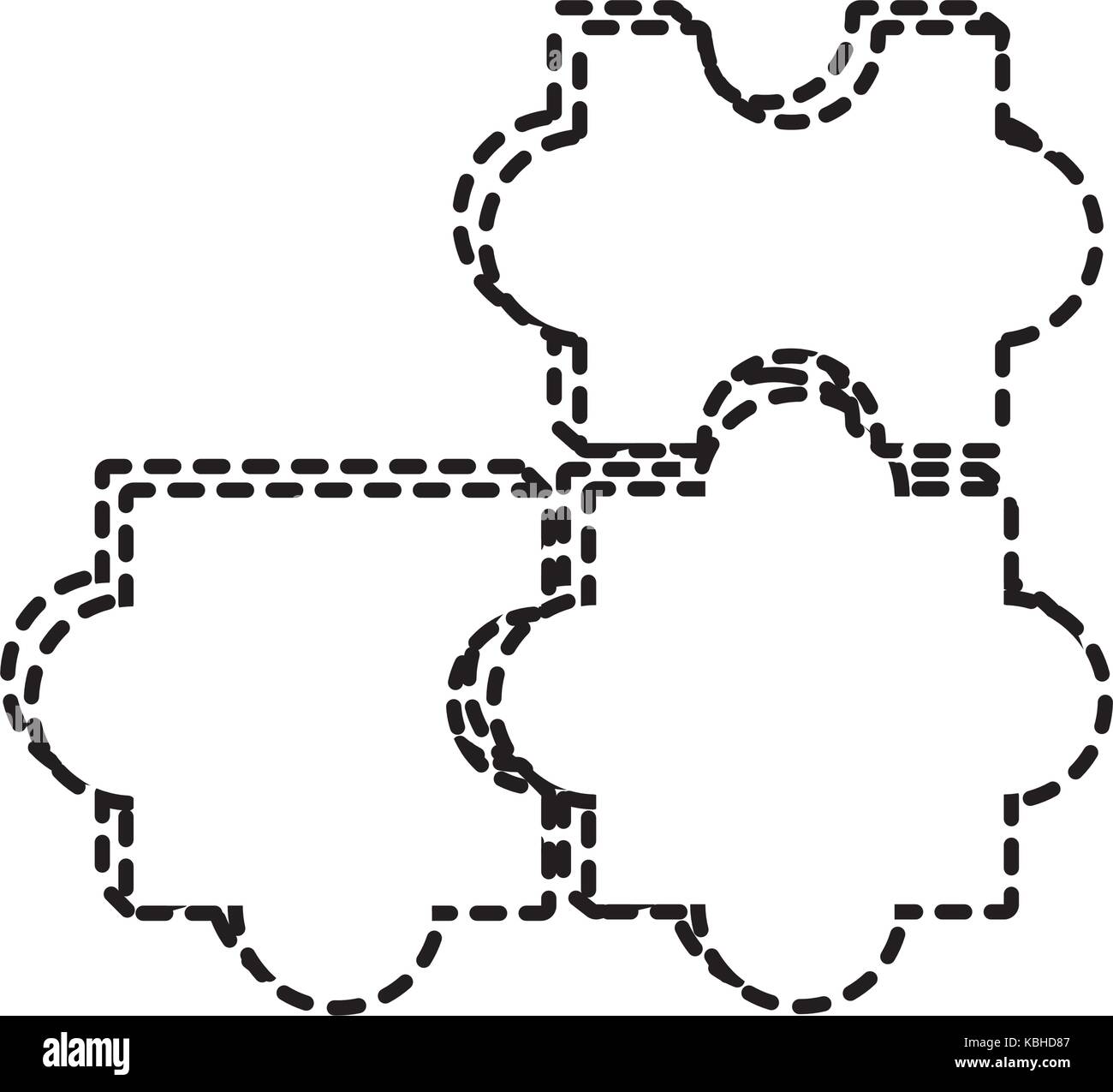 jigsaw puzzles icon over white background vector illustration Stock ...