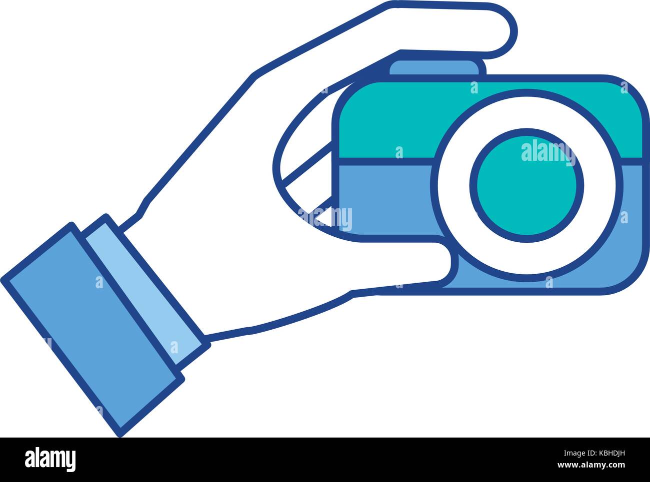 hand holding photo camera push button Stock Vector Image & Art Alamy