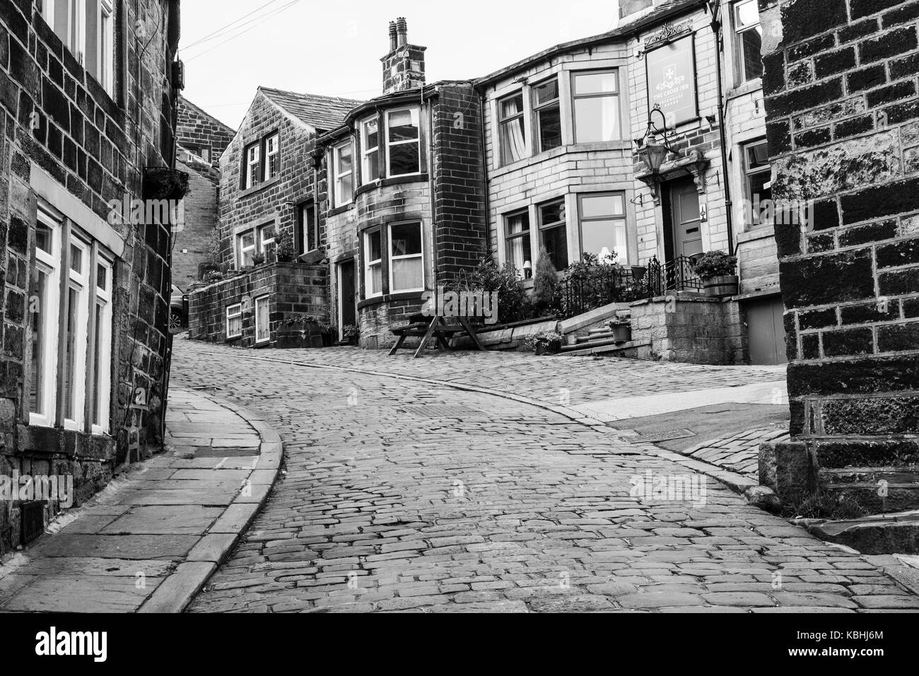 Heptonstall village Calderdale. West Yorkshire, England, UK Stock Photo