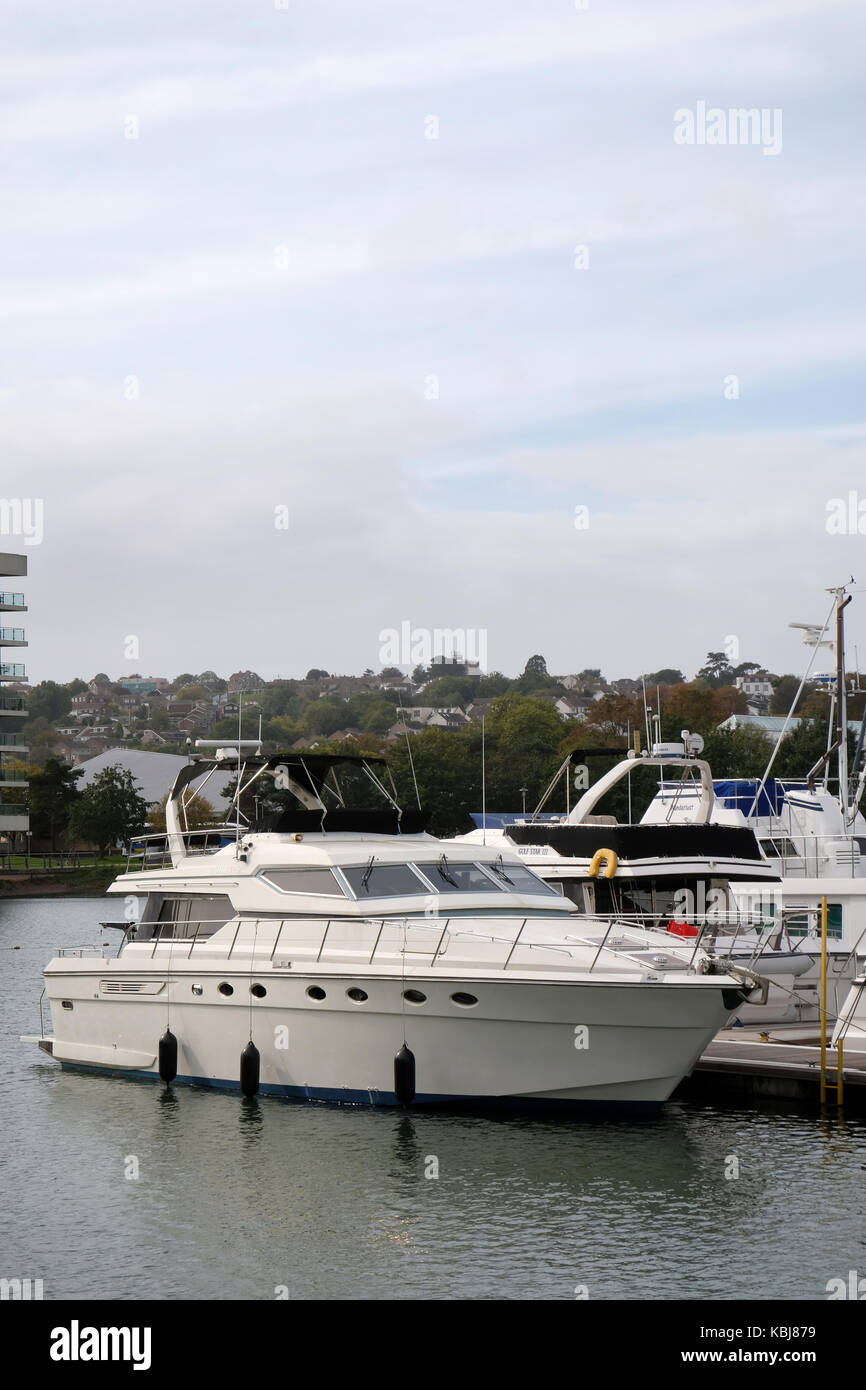 Boats in the Marina, at Portishead, North Somerset, England, UK Stock