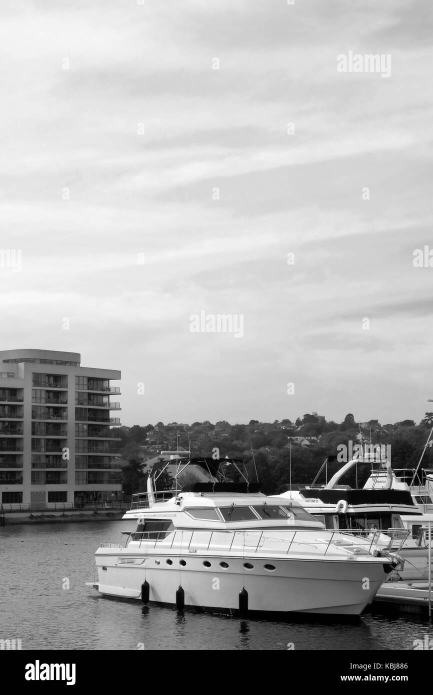 Boats in the Marina, at Portishead, North Somerset, England, UK Stock