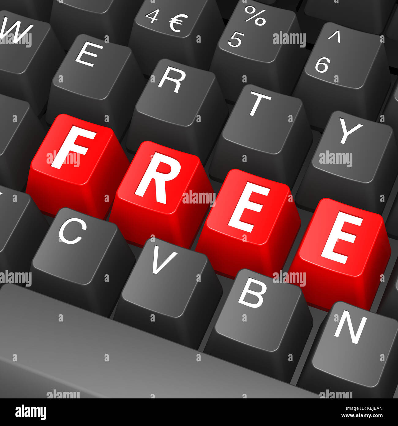 Free Keybor Black keyboard with free word Stock Photo - Alamy
