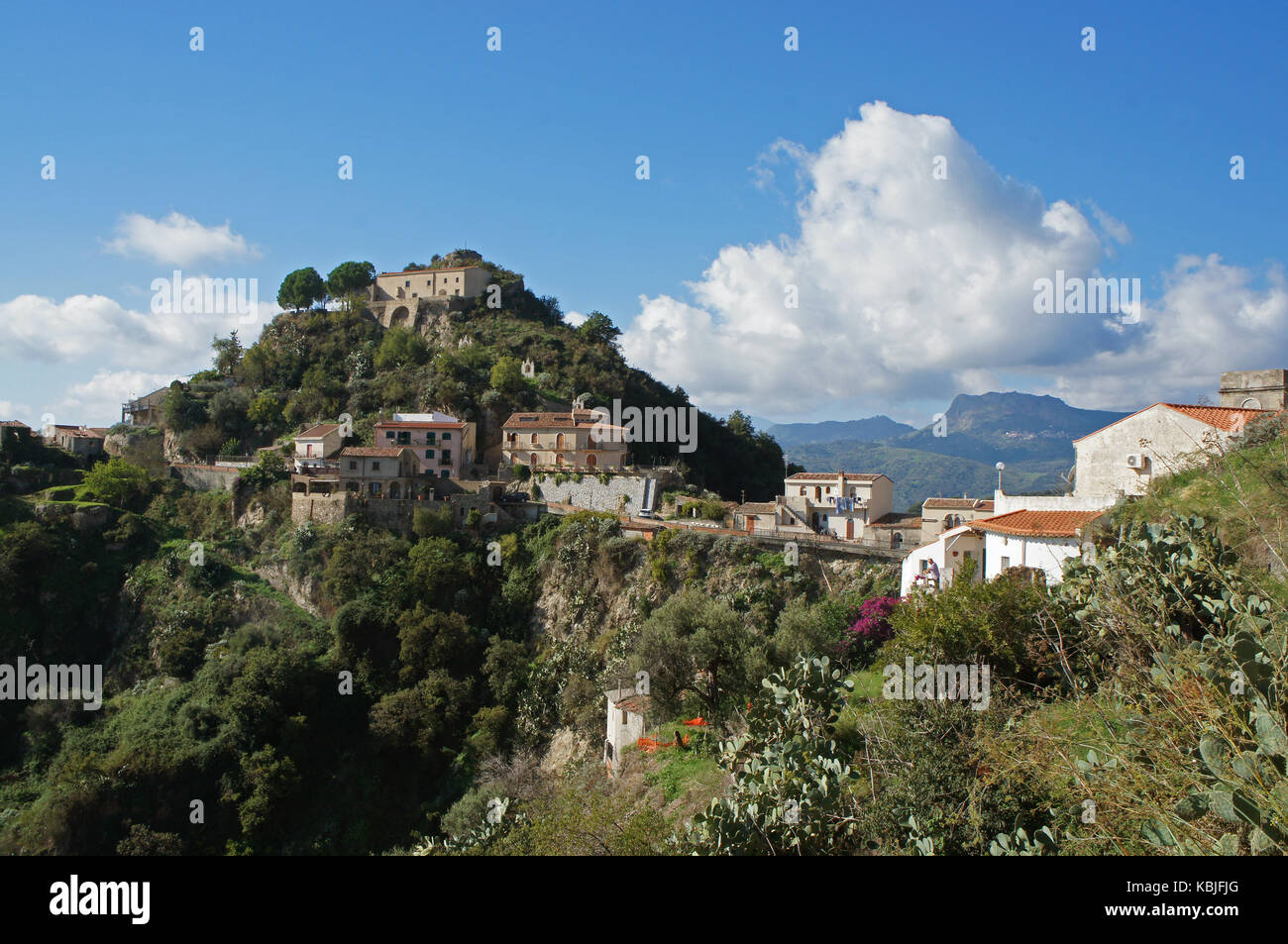 Landscape with Godfather's (Corleone) village and surrounding hills ...