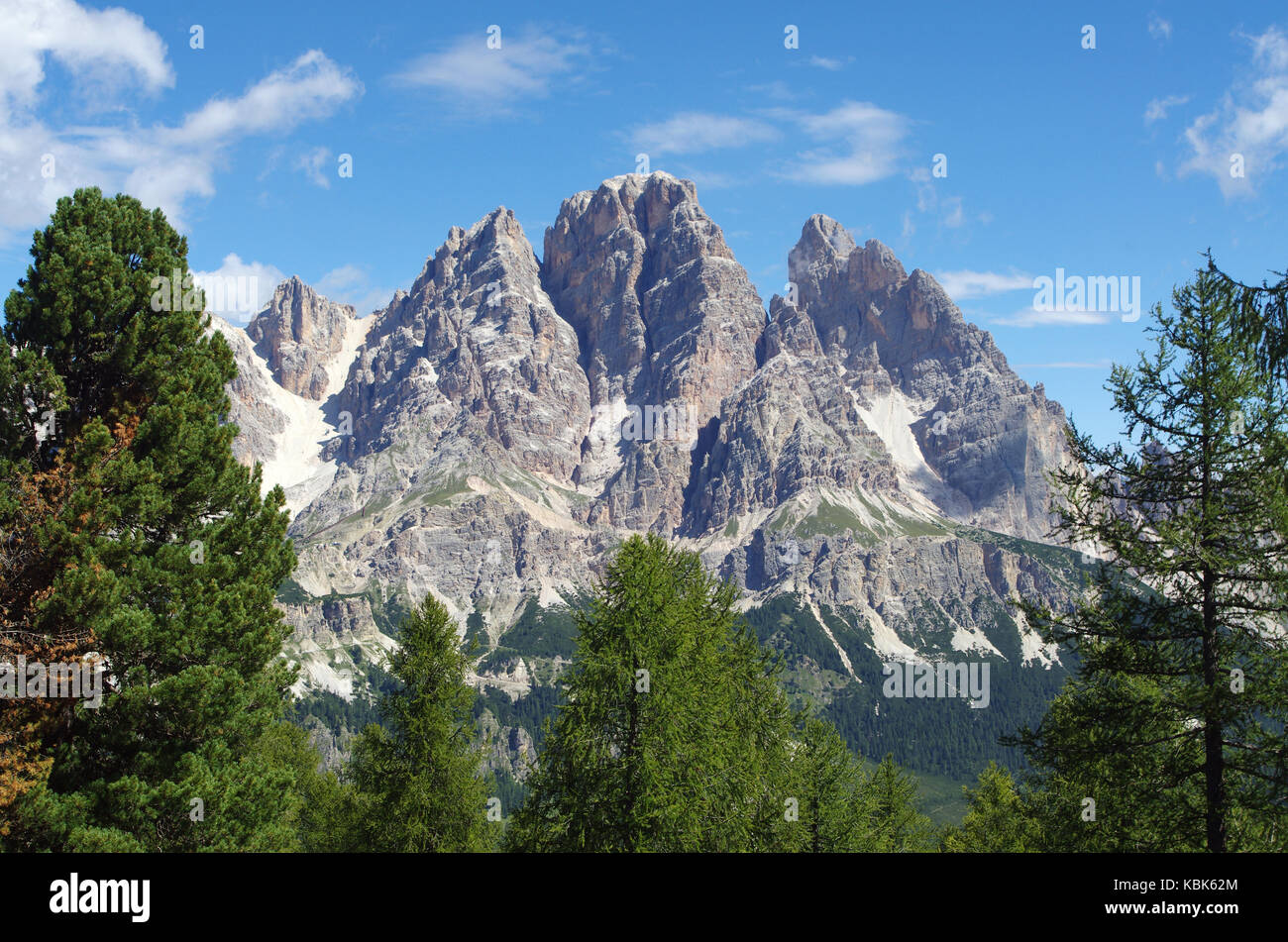 Landscape of the Dolomites in Italy in the Alps of Europe Stock Photo ...