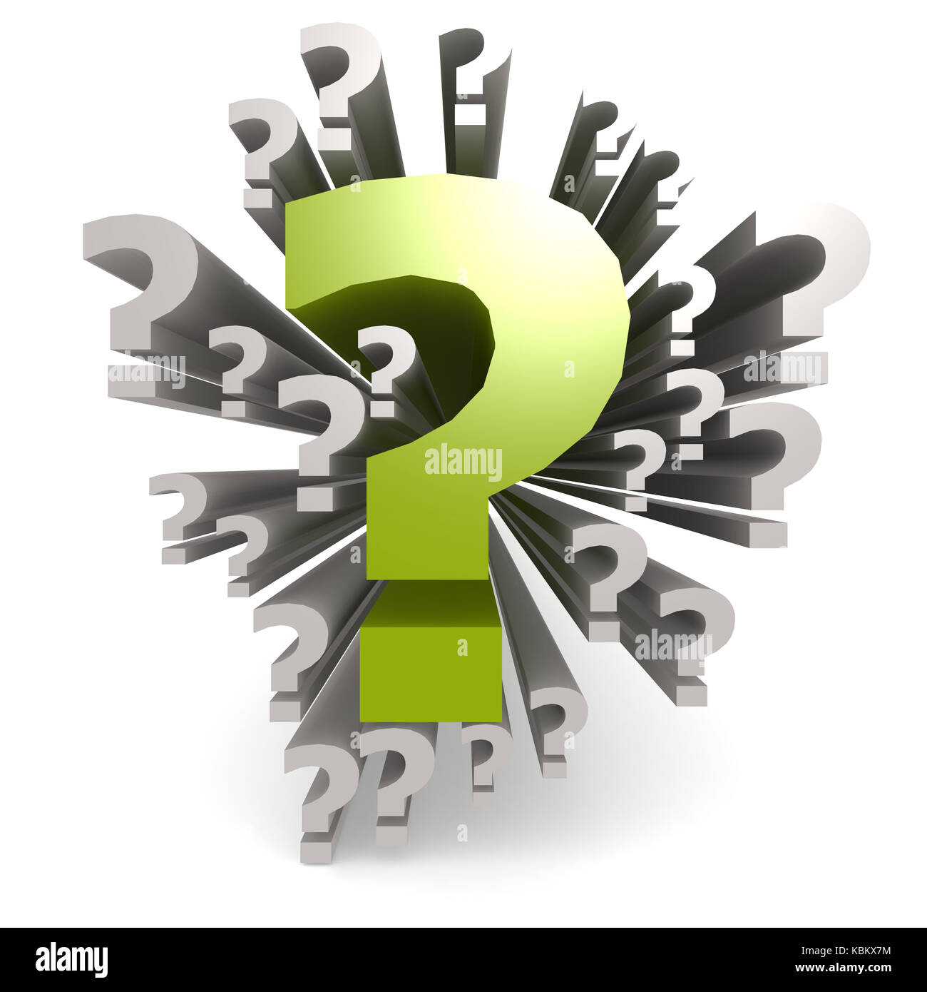 Green question mark Stock Photo Alamy