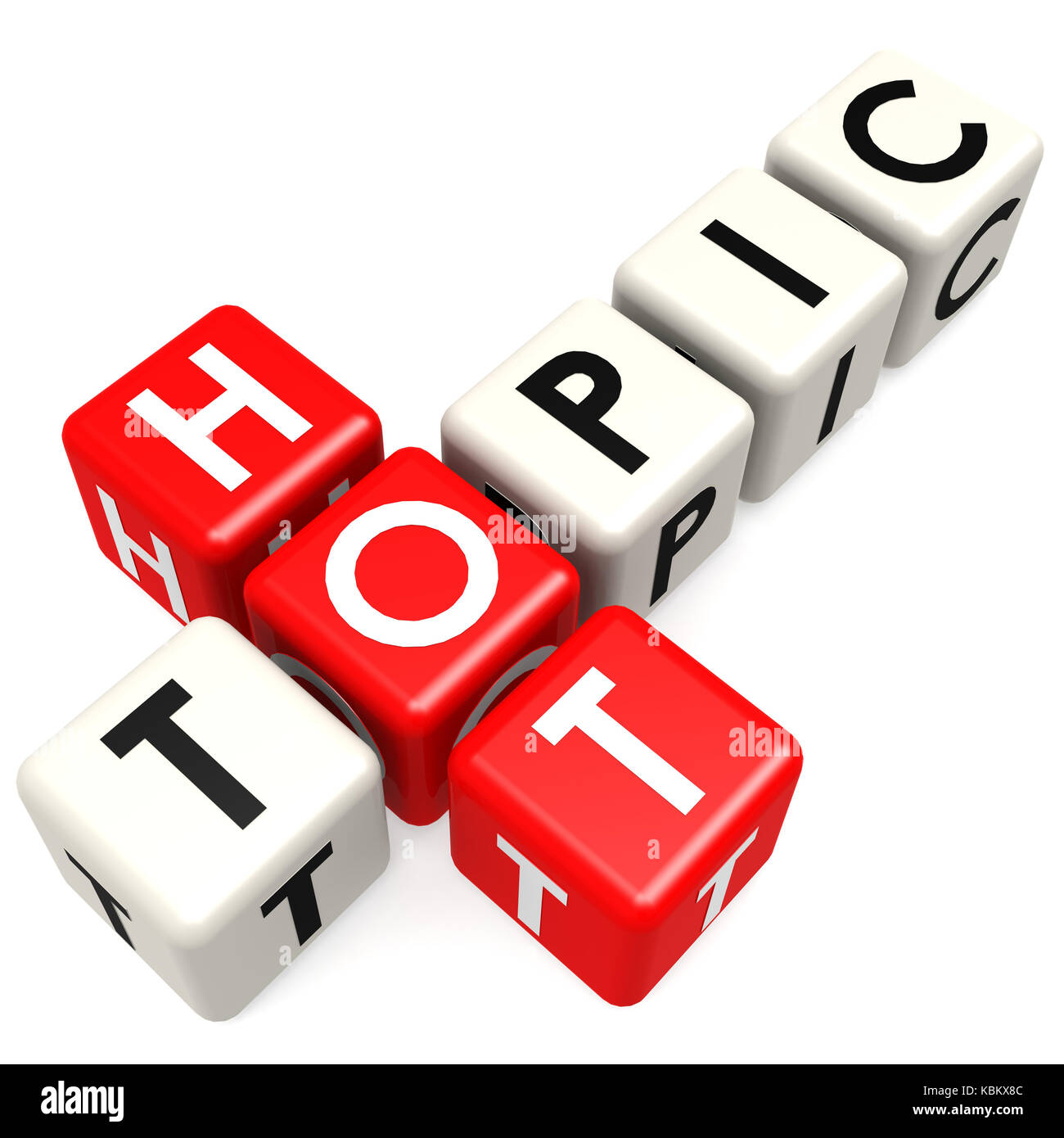 Hot topic buzzword Stock Photo Alamy