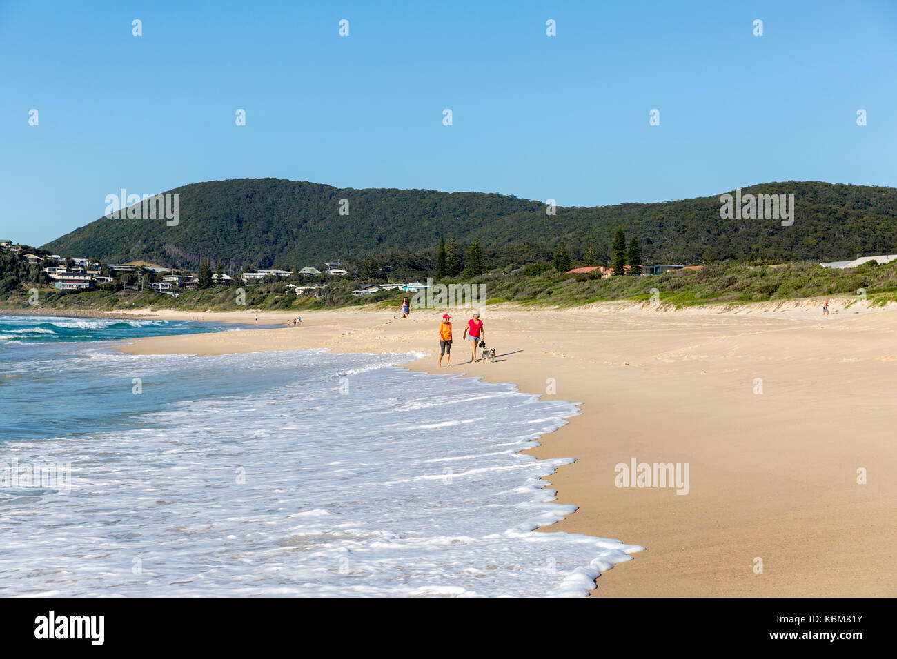 Boomerang beach , an unpatrolled beach on the mid north coast of new south wales and a popular Boomerang beach , an unpatrolled beach on the mid north coast of new south wales and a popular
