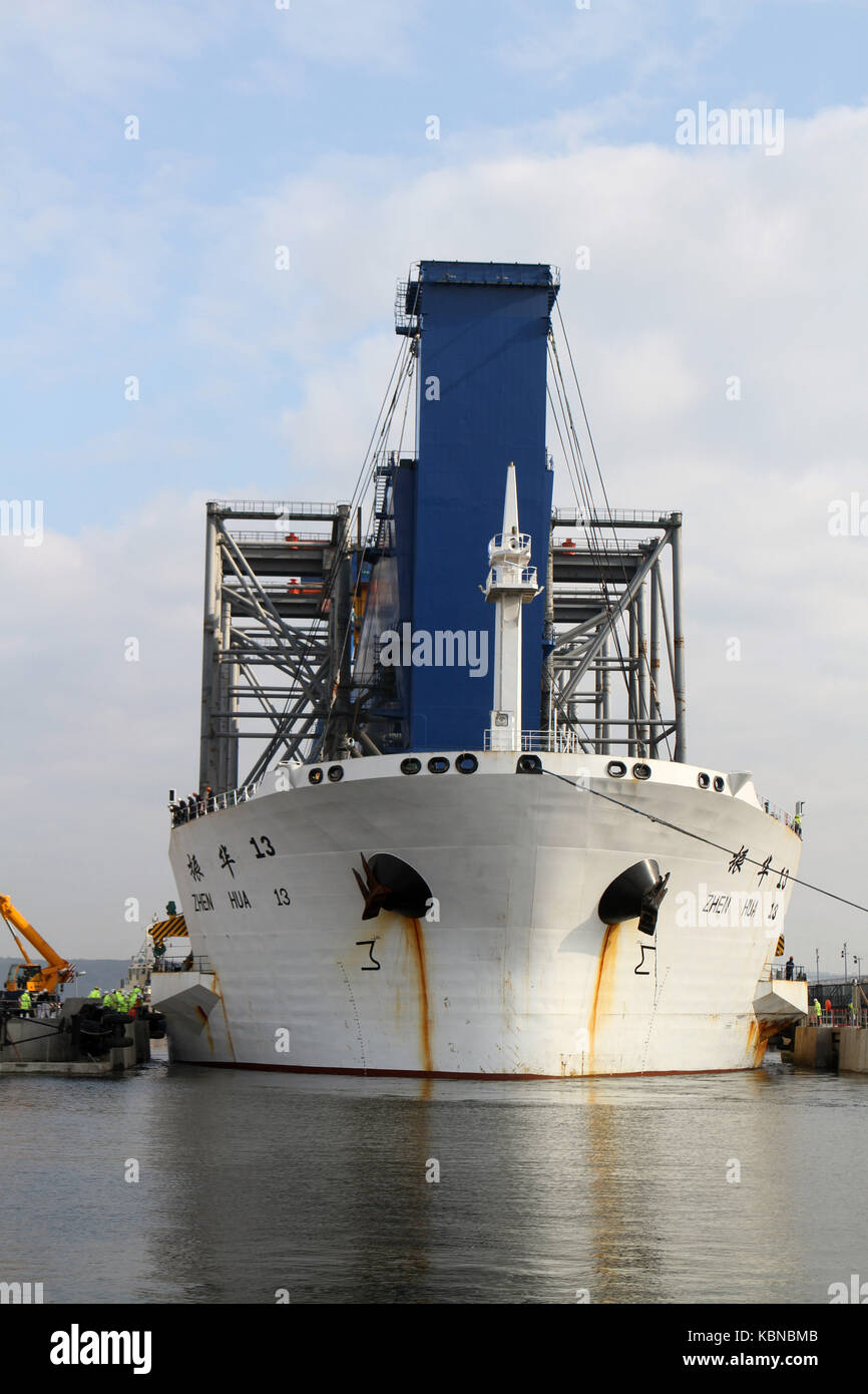 Goliath Crane on River Forth Stock Photo