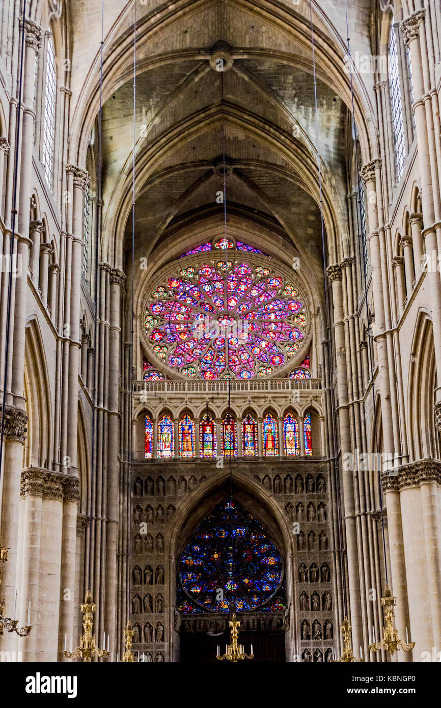 Reims, Cathedral; Reims, Kathedrale Notre Dame Stock Photo