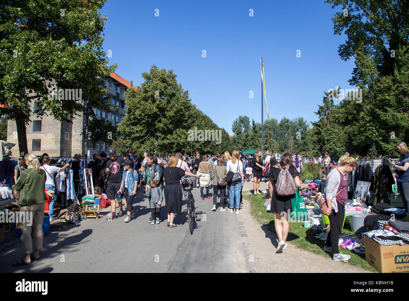 Flea Market in Copenhagen Stock Photo Alamy
