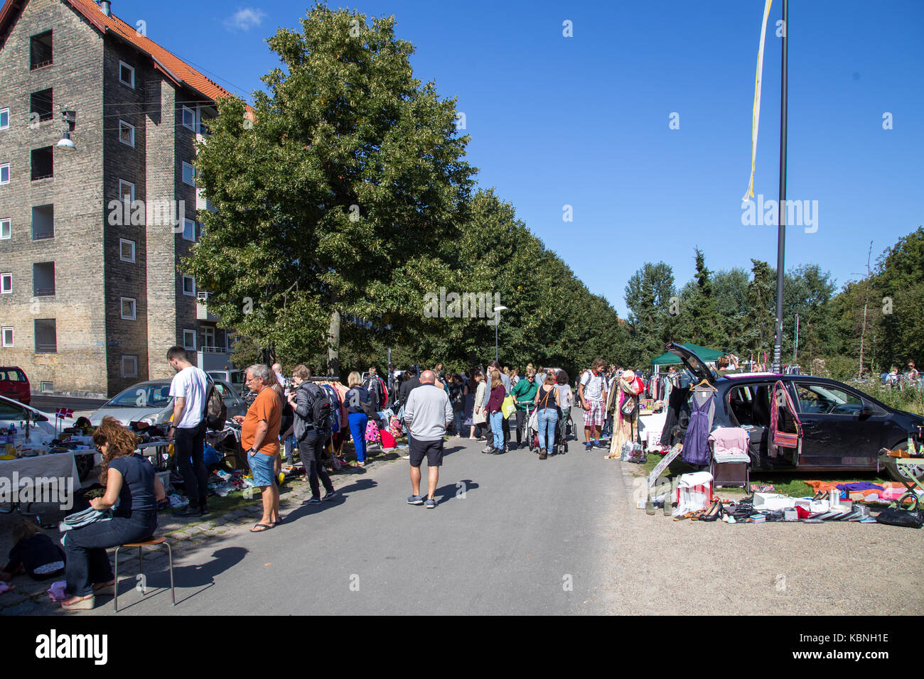 Flea Market in Copenhagen Stock Photo Alamy