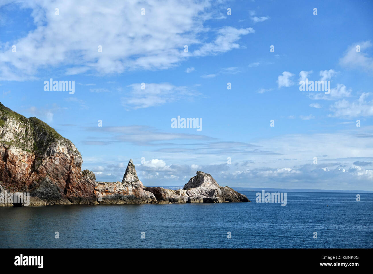 The unusual rock formation on the east side of Anstey's Cove, Torquay