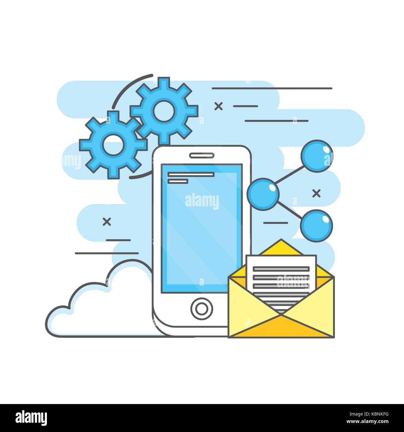 smartphone apps technology social media Stock Vector Image & Art - Alamy