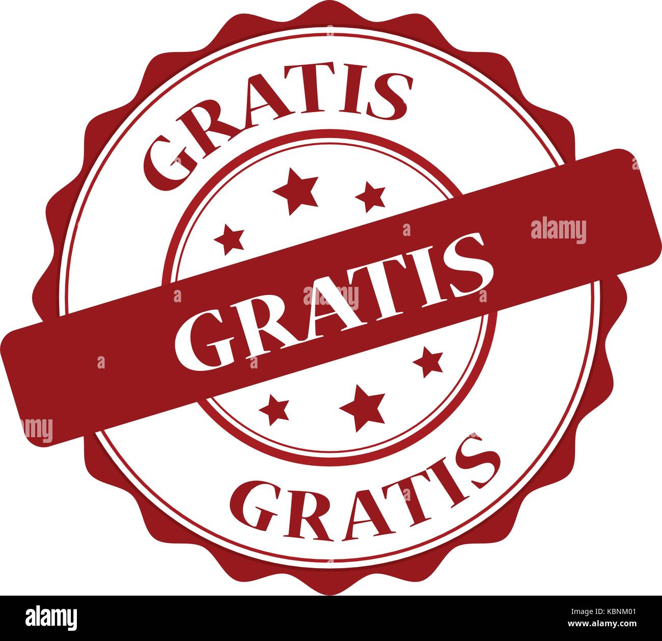 Gratis red stamp illustration Stock Vector