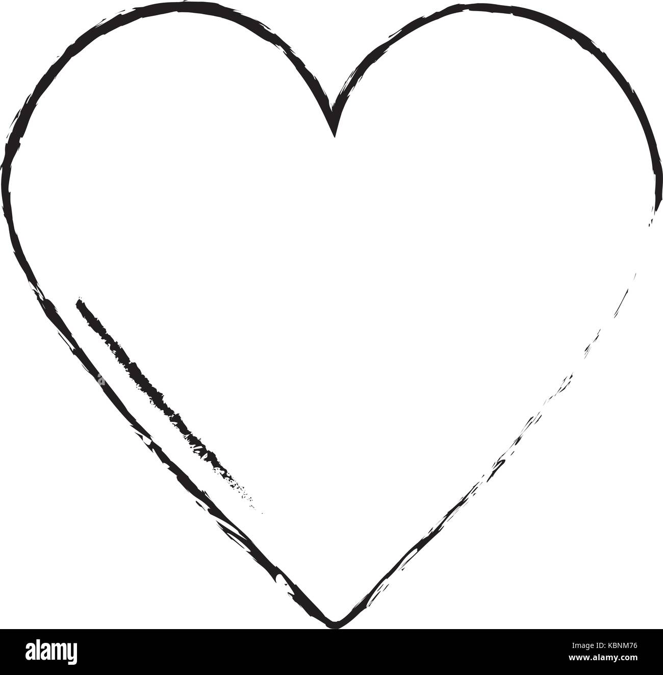 figure beauty heart symbol of love and romance Stock Vector Image & Art ...