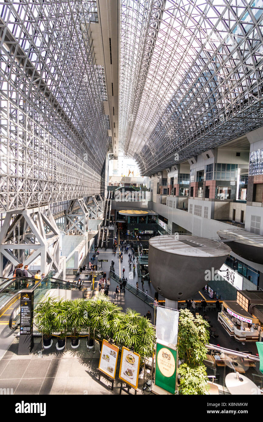 Kyoto station. Massive building designed by Hiroshi Hara