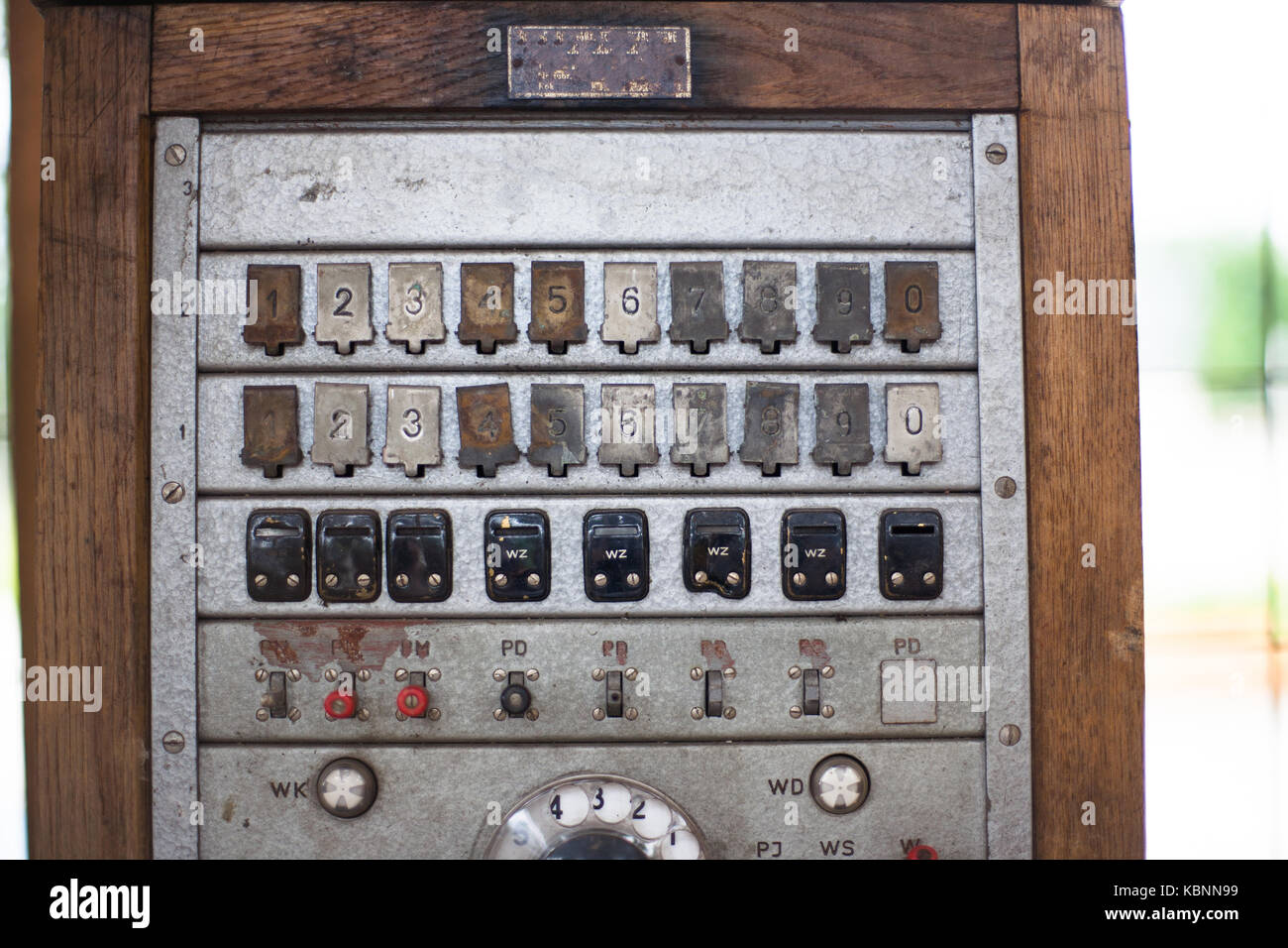Old Fashioned Telephone Switchboard High Resolution Stock Photography
