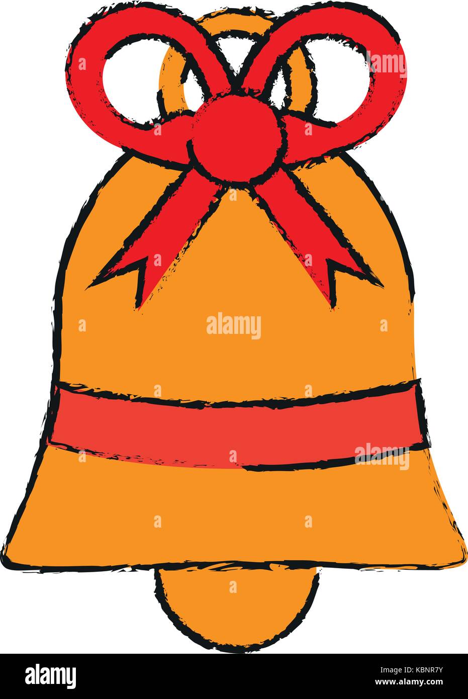 bell with ribbon bow icon image Stock Vector Image & Art - Alamy