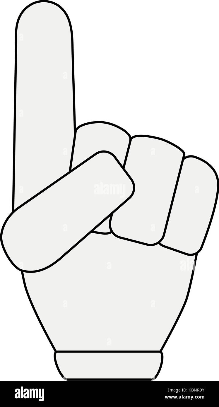 Foam Finger Coloring Page Coloring Pages