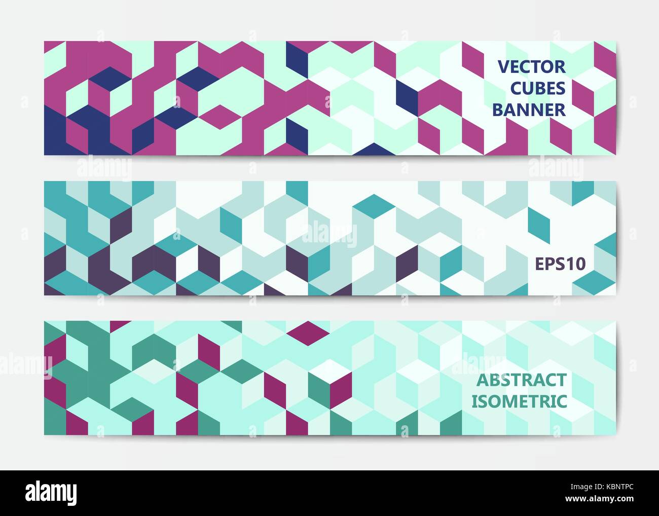 Abstract geometric banner templates Stock Vector