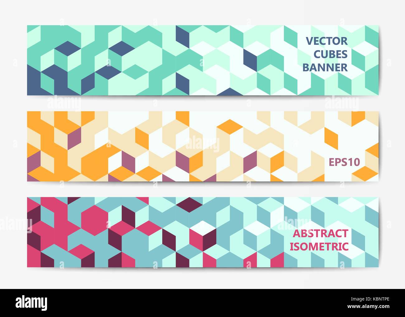 Abstract geometric banner templates Stock Vector