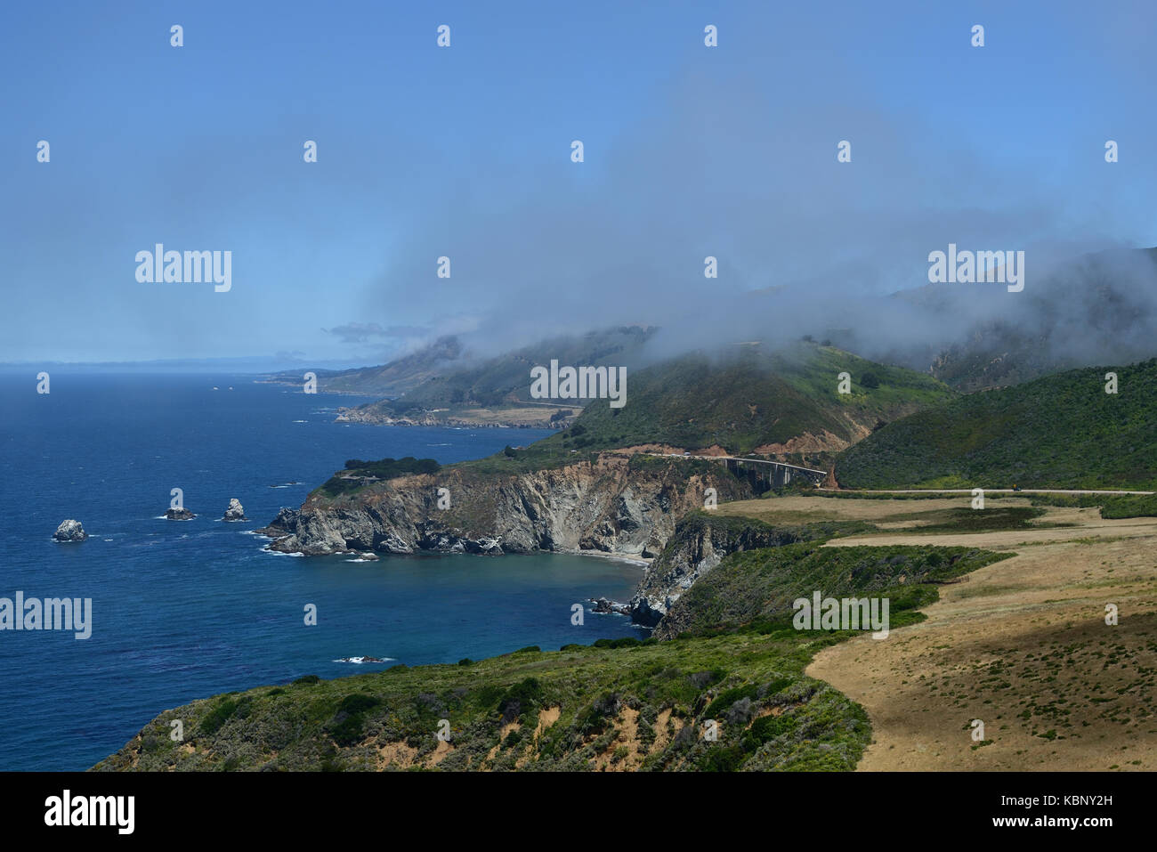 Seascapes along the California State Route One, California, USA Stock Photo
