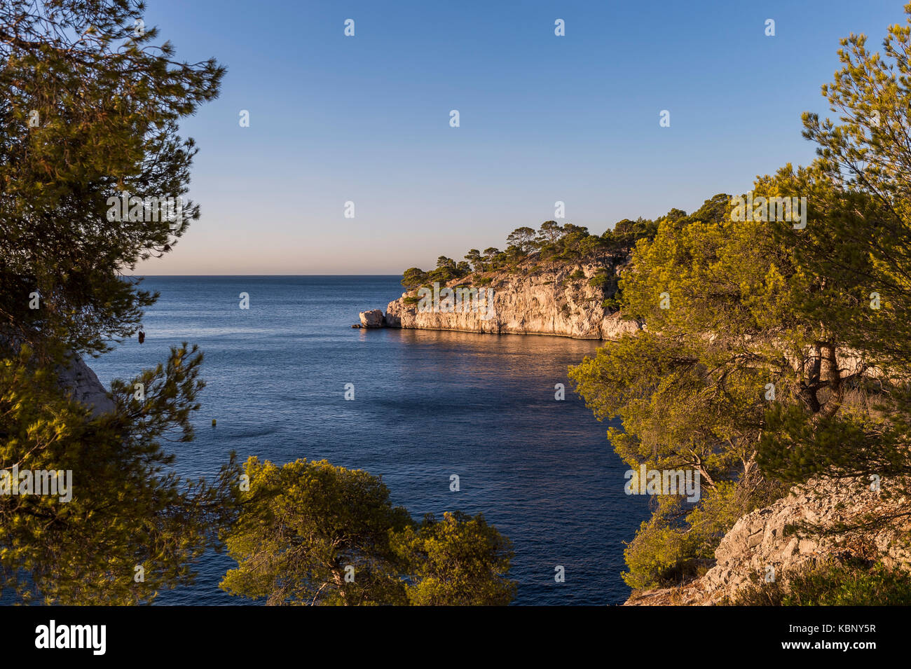 Calanques de Port-Miou, National Park Calanque de Port-Pin, Cassis, Provence-Alpes-Cote d'Azur, France Stock Photo