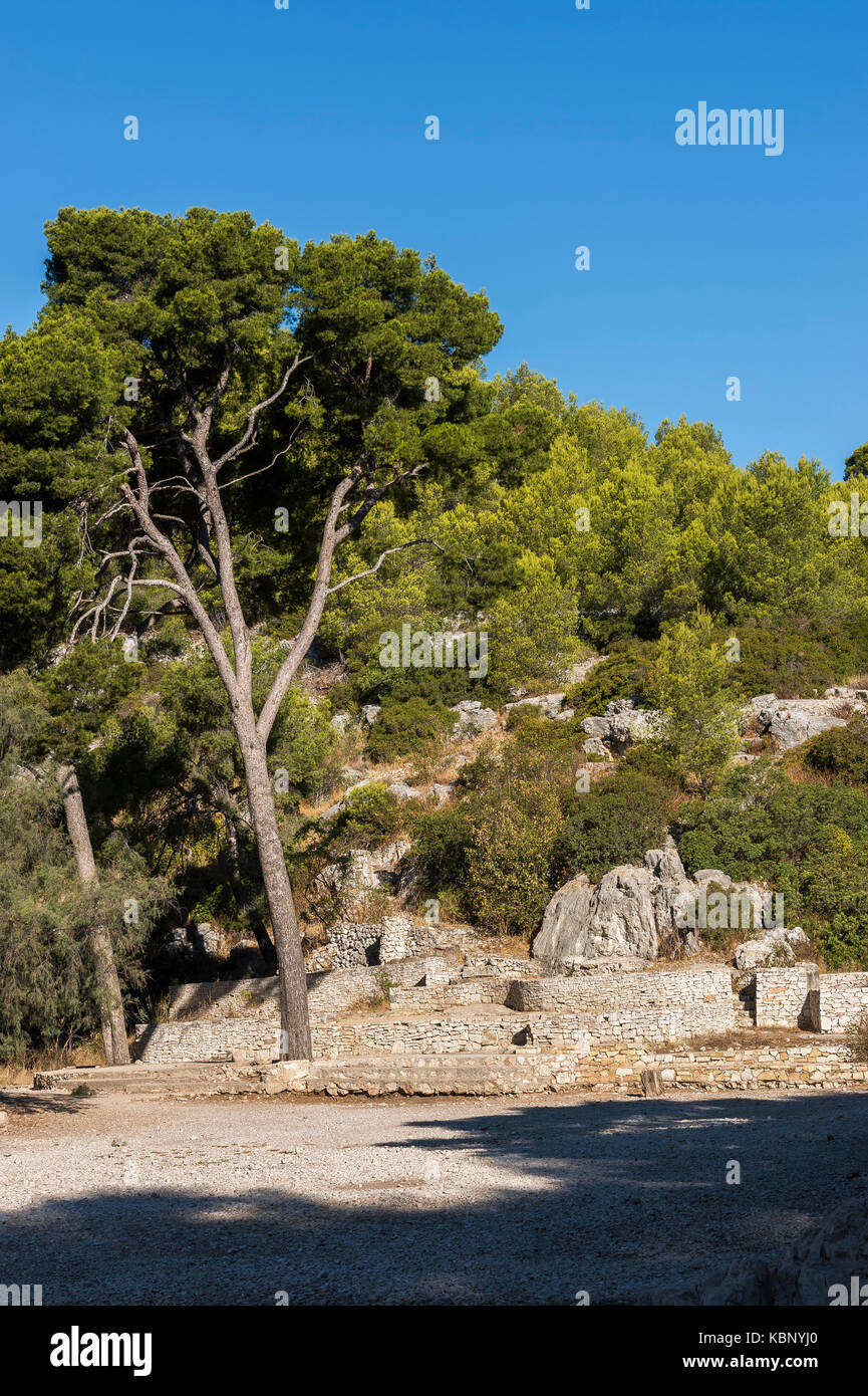 Calanques de Port-Pin, National Park, Cassis, Provence-Alpes-Cote d'Azur, France Stock Photo