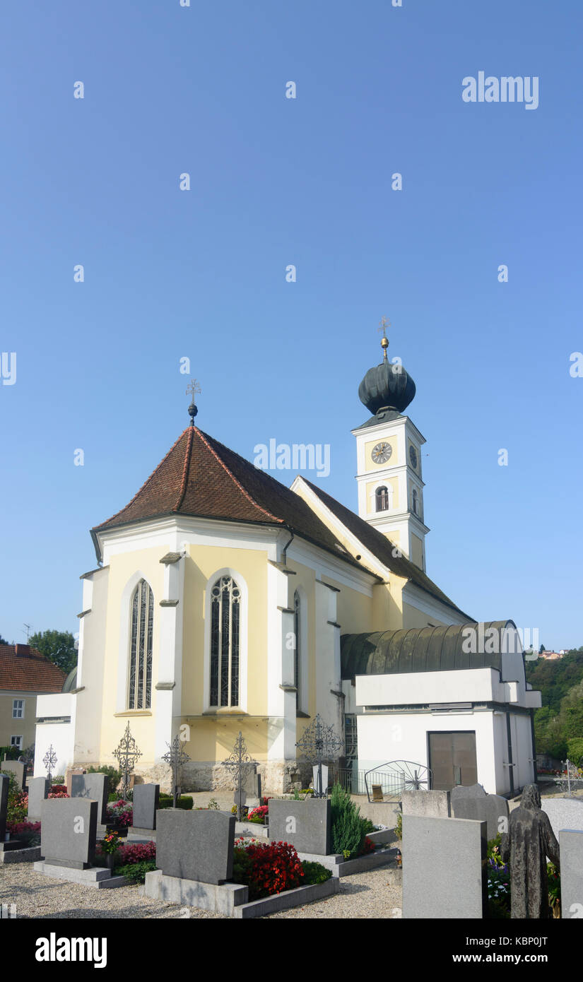 church, Wernstein am Inn, Innviertel, Oberösterreich, Upper Austria, Austria Stock Photo