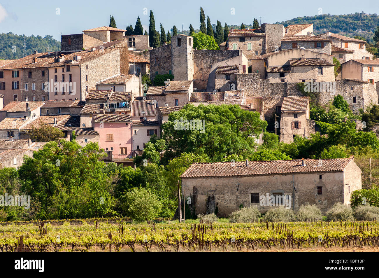 Village de Carcès Var Provence Verte France Stock Photo