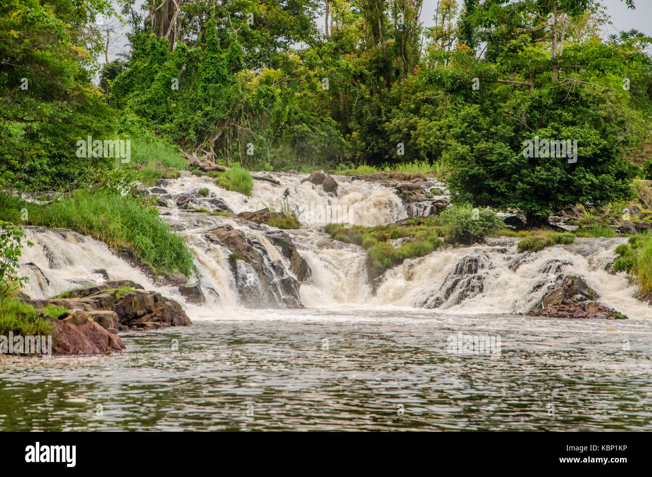 The famous Kribi water falls in Cameroon, Central Africa, one of the