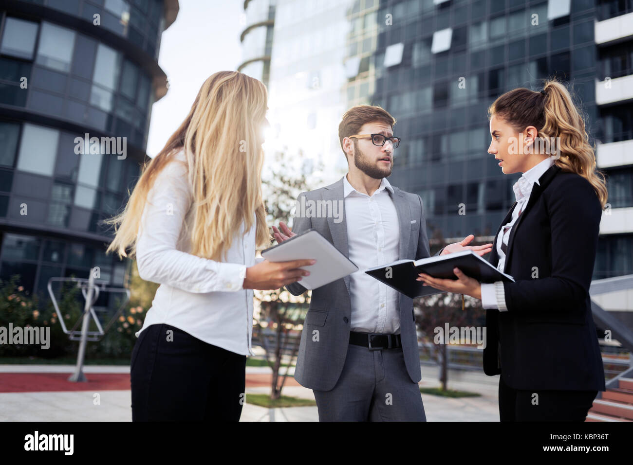 Overworked stressful businessperson Stock Photo