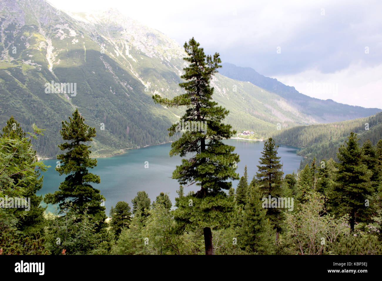 Fantastic foggy mountain lake hi-res stock photography and images - Alamy