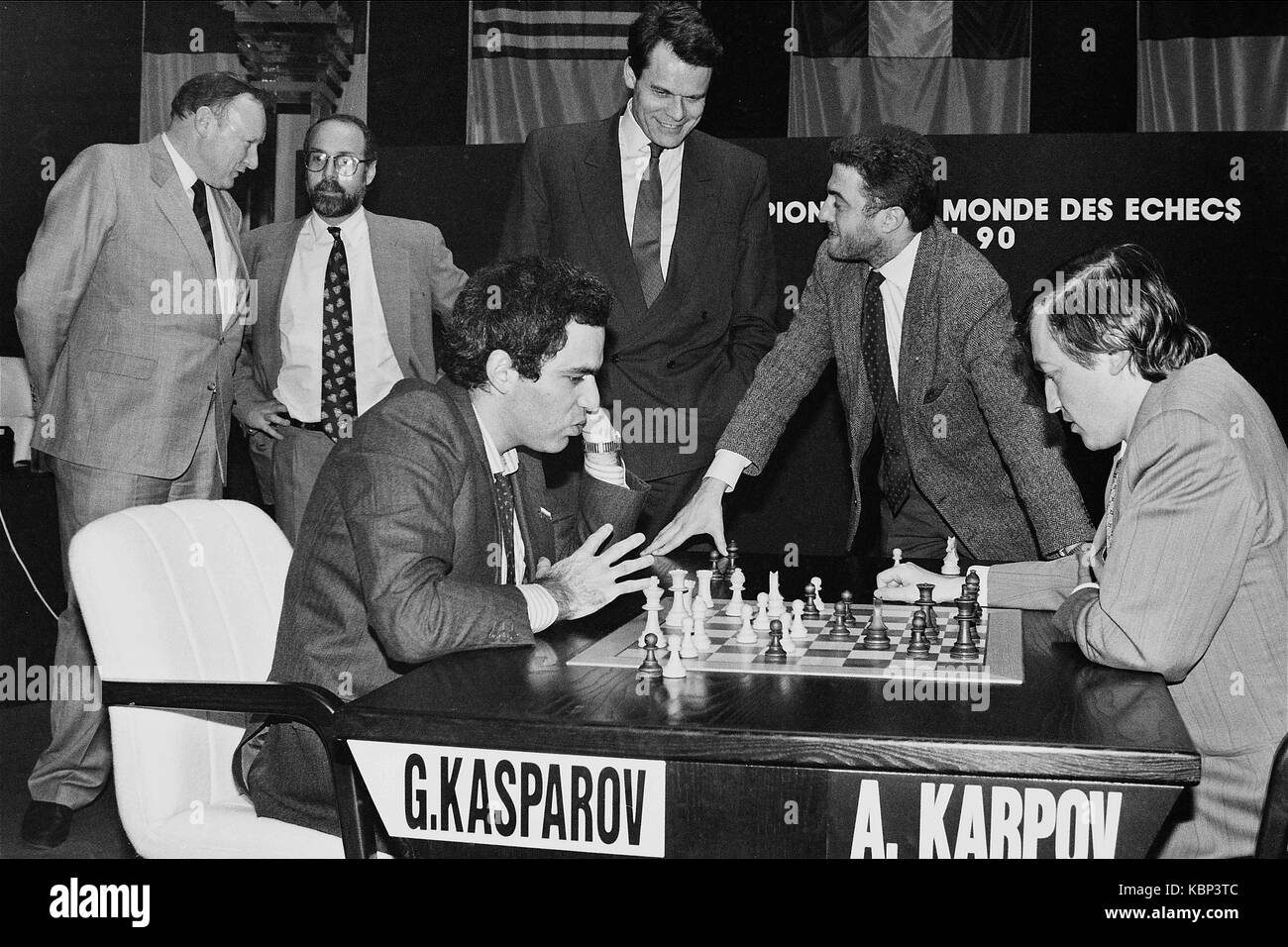 Chests World Championship 1990: Karpov vs Kasparov, Lyon (France Stock  Photo - Alamy