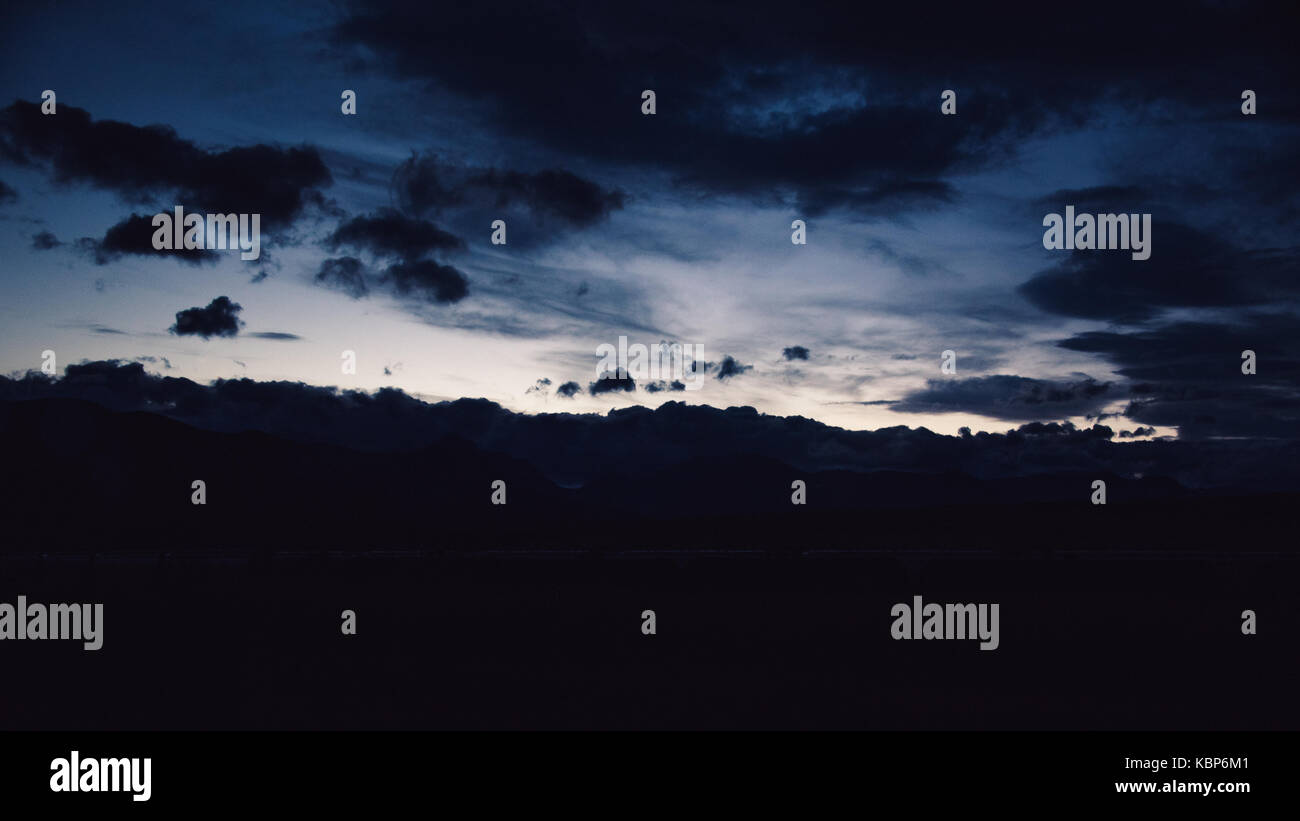 Cloudy sky at sunset Stock Photo - Alamy