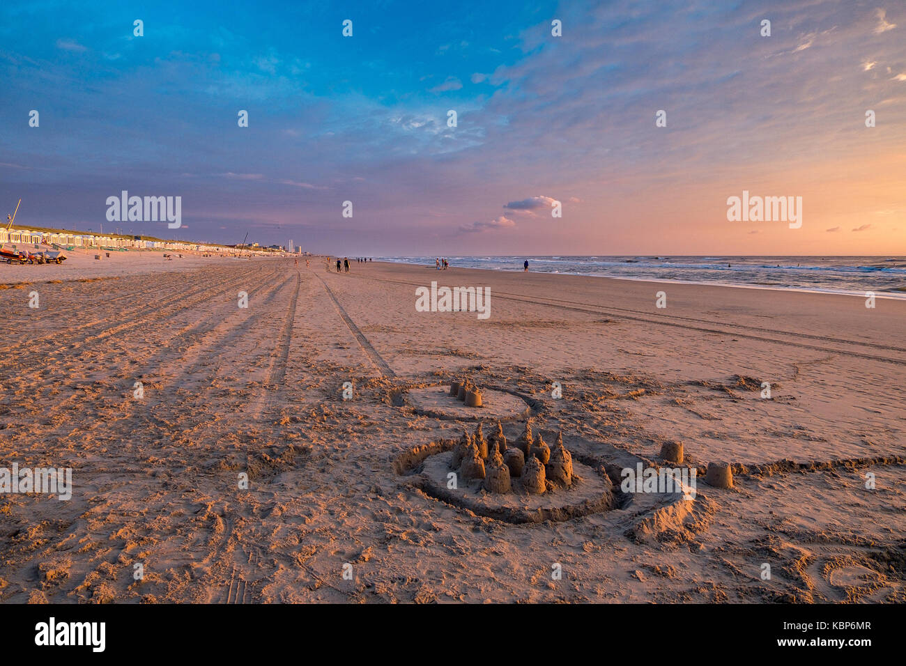 Beach in Bloemendaal aan Zee, the Netherlands Stock Photo