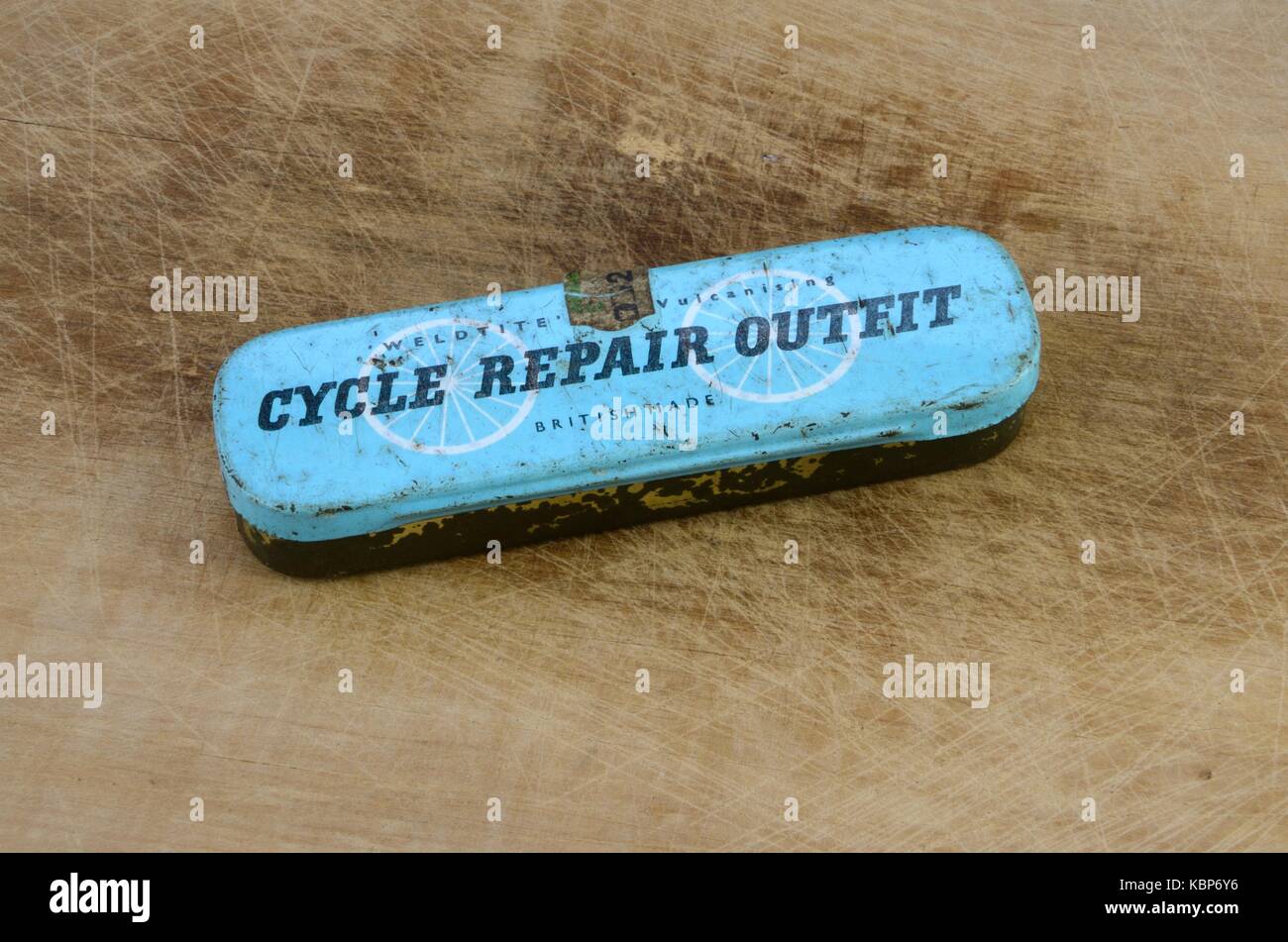 Vintage Weldtite Cycle Repair Kit Stock Photo Alamy