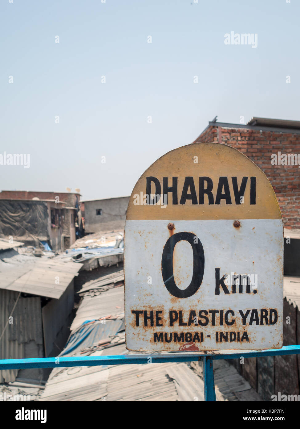 Dharavi slum, Mumbai Stock Photo