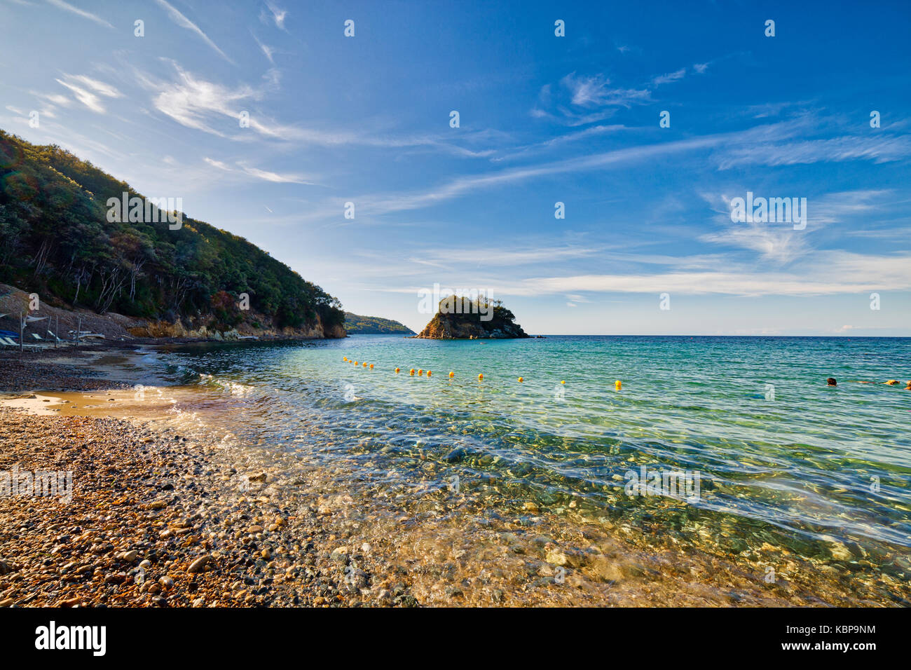 Italian Beaches Rocks rocks on seaside of Italian island Stock Photo - Alamy