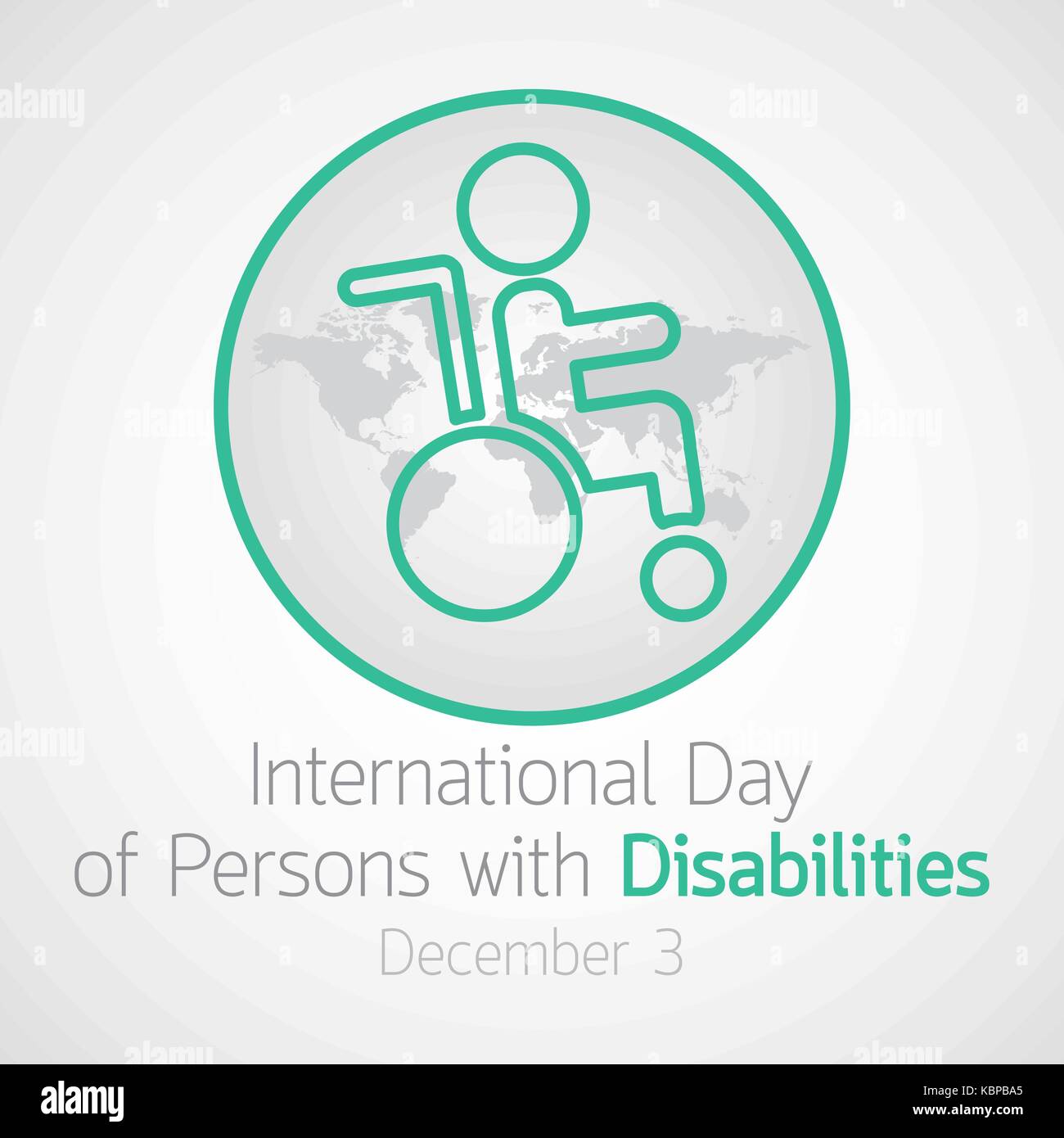 International Day of Persons with Disabilities vector icon illustration Stock Vector