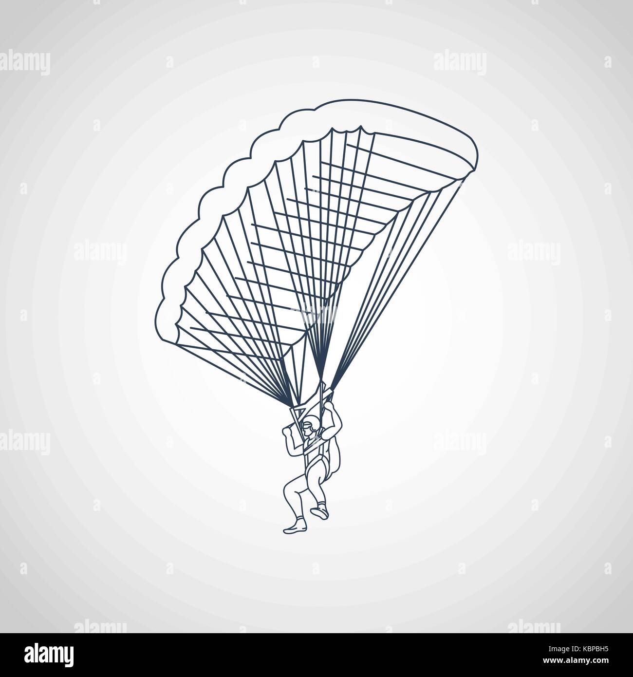 Parachuting vector logo icon illustration Stock Vector Image & Art - Alamy