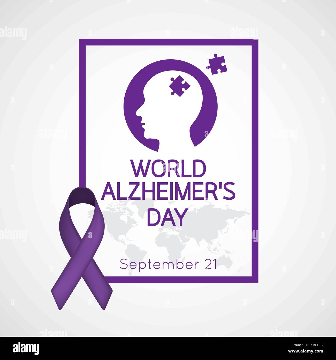 World Alzheimers Day vector icon illustration Stock Vector