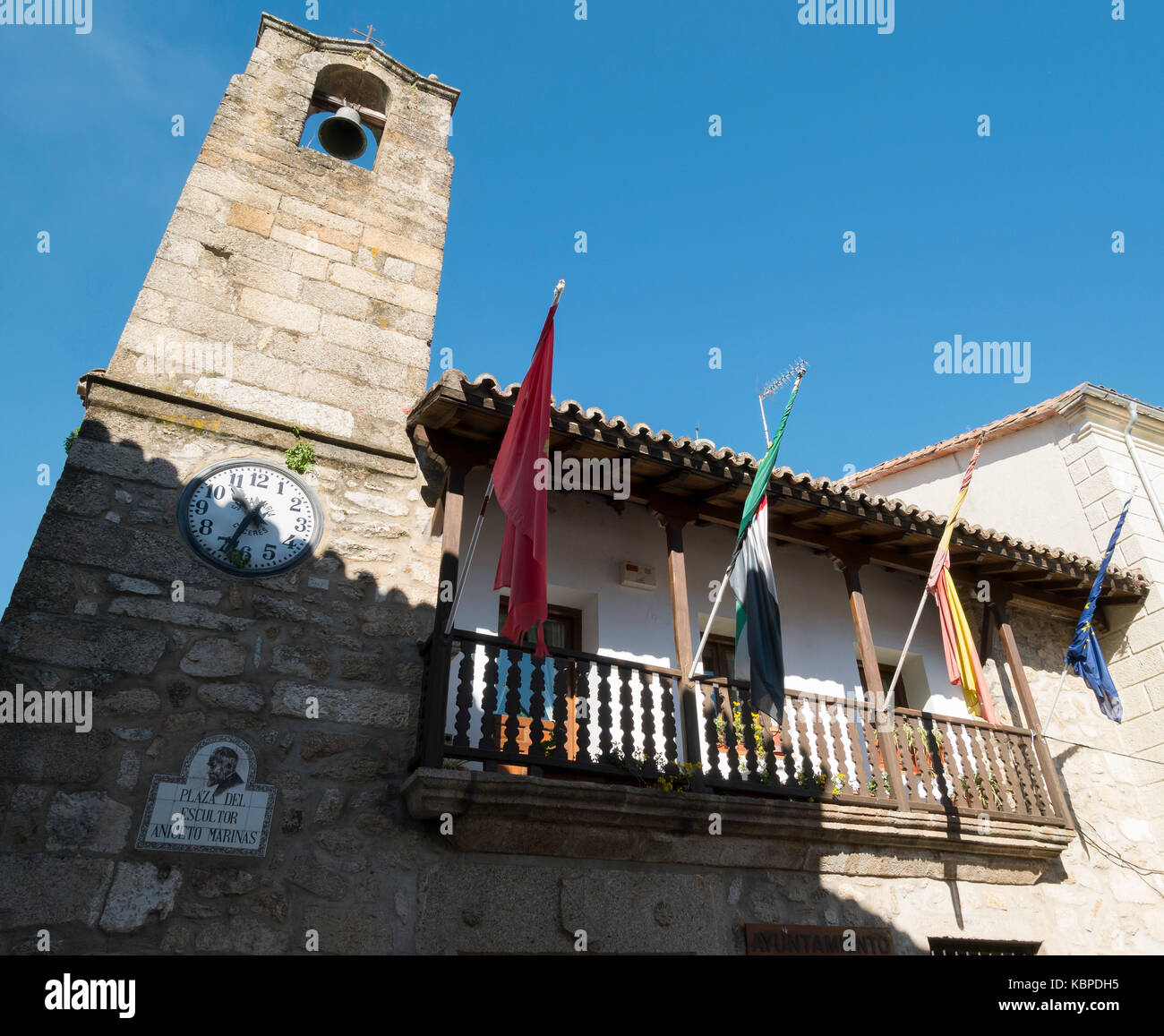 Ayuntamiento de Villanueva de la Vera. Cáceres. Extremadura. España Stock Photo