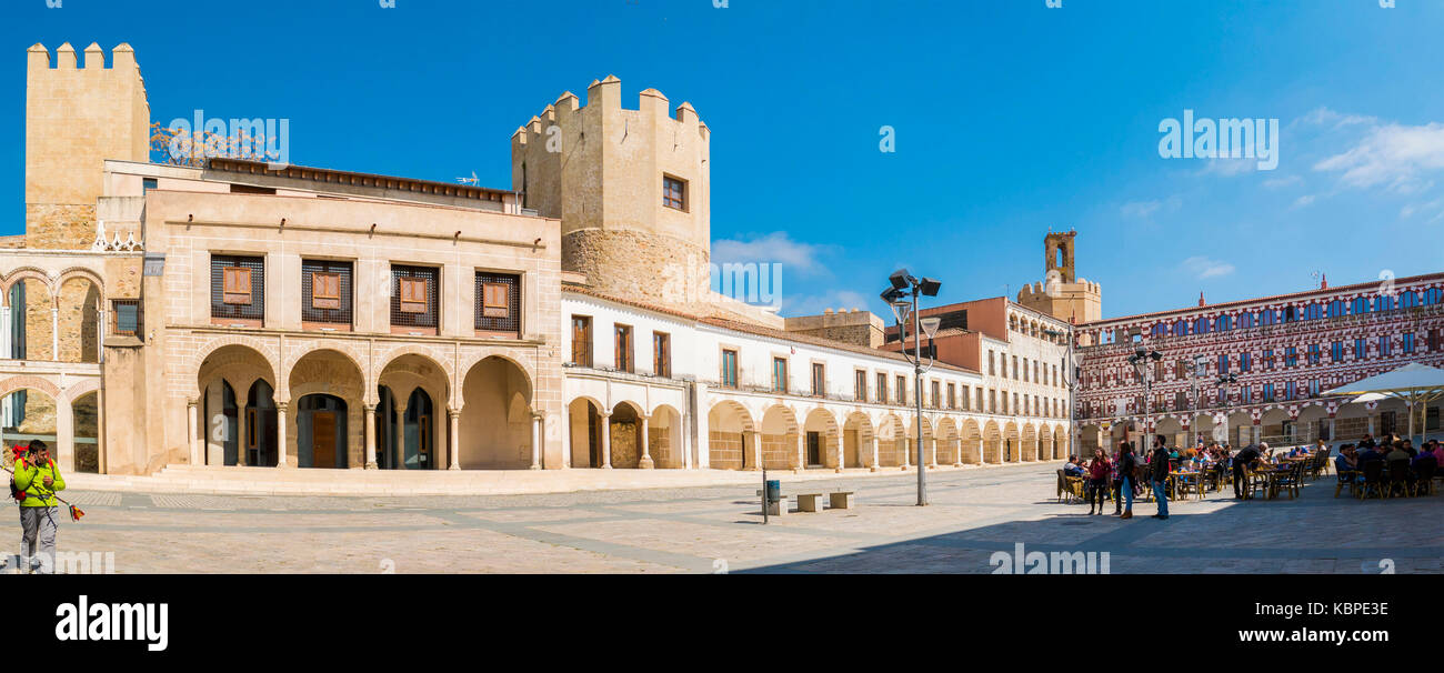 Casas consistoriales en la Plaza Alta. Badajoz ciudad. Extremadura. España Stock Photo