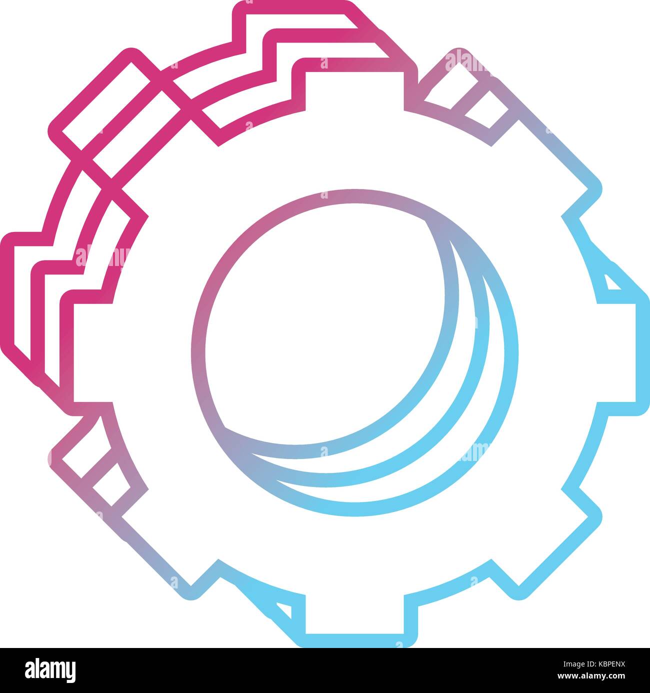 gear wheel icon over white background vector illustration Stock Vector ...