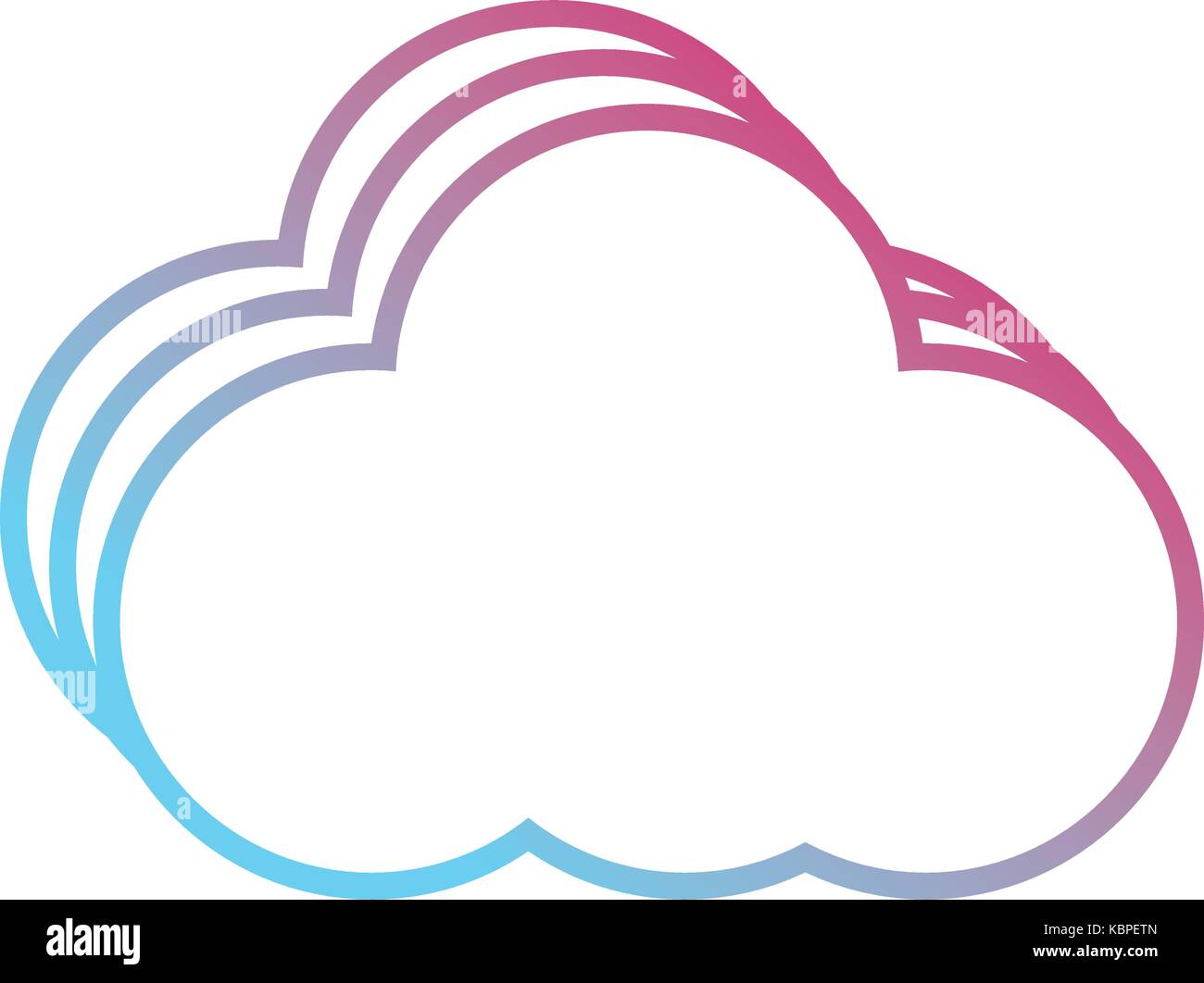 cloud icon over white background vector illustration Stock Vector Image ...