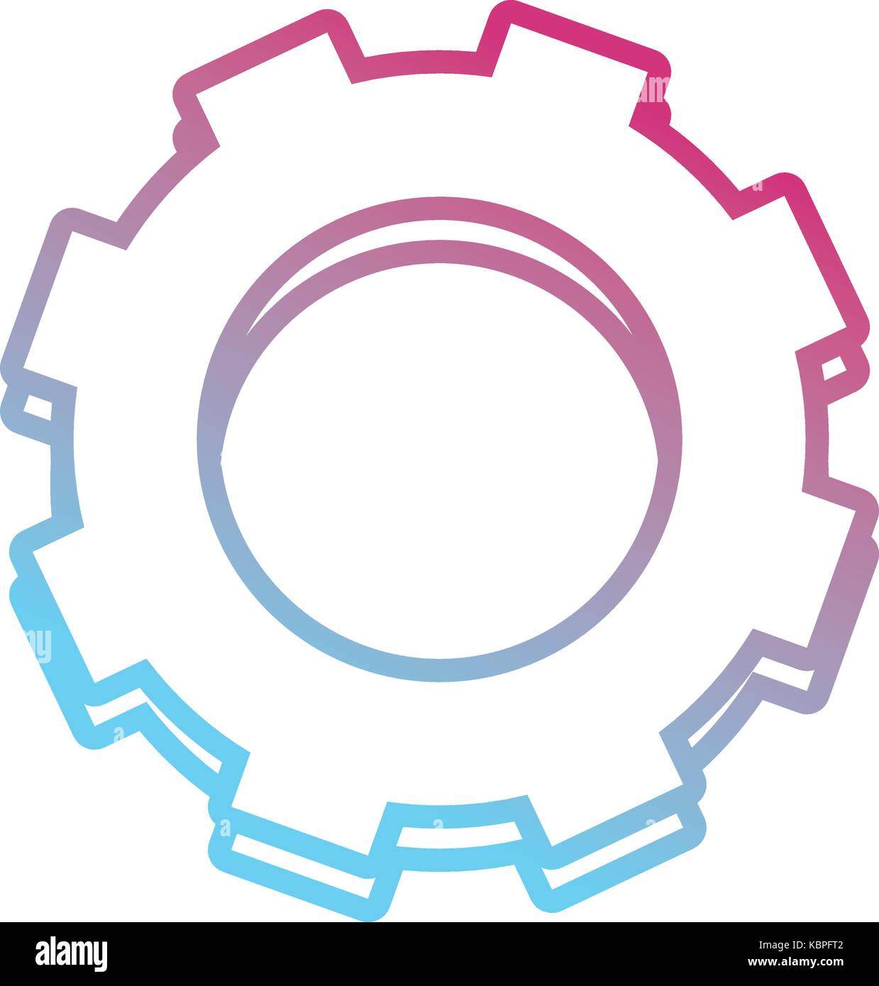 gear wheel icon over white background vector illustration Stock Vector ...