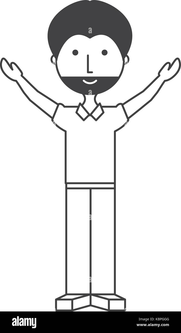 cartoon businessman icon over white background vector illustration ...